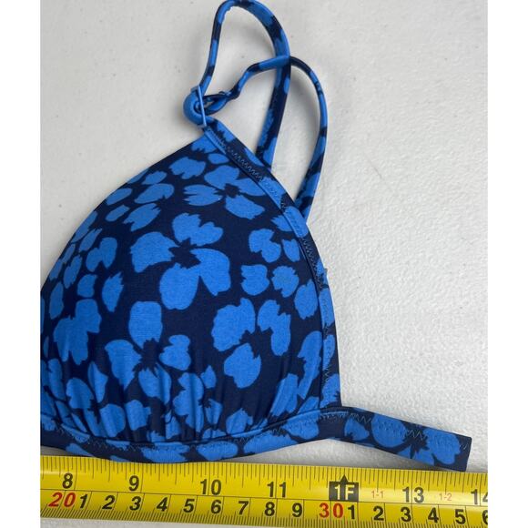 Aerie Small Blue Perky Triangle Swim Blue Top - Picture 3 of 5